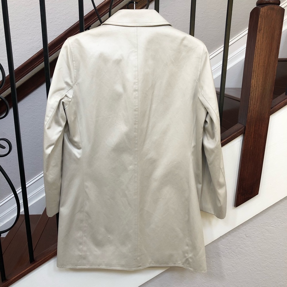 Coach Repellent Rain Coat, never worn! Button Down
